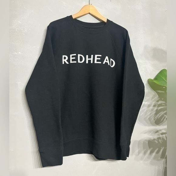 3/$30 _BRUNETTE THE LABEL | Redhead Classic Crew in  black - medium / large - Picture 2 of 7